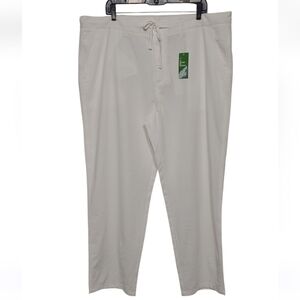 Willit Linen Cotton Blend Pants Men's White Size 40x29 NWT Tropical Vacation